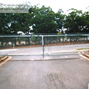 double swing commercial gates