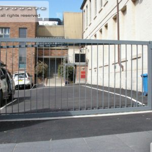 sliding commercial gate