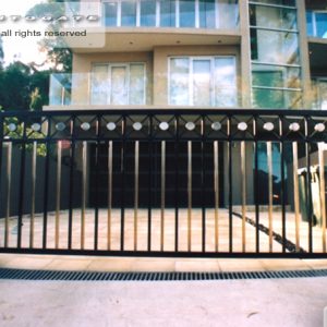 modern steel gate