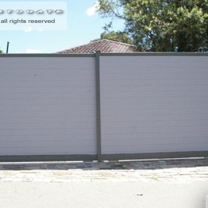 timber and steel sliding gates